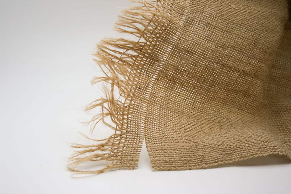 burlap with thread removed