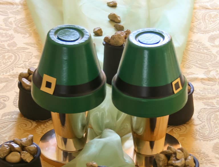 Easy DIY St. Patrick’s Day Leprechaun Hat Table Decoration