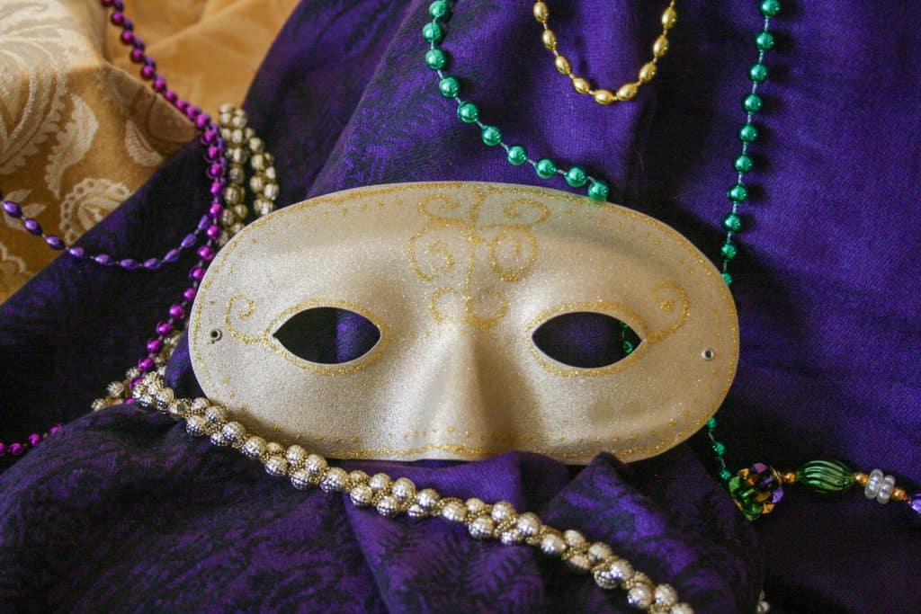 Mardi Gras - gold mask
