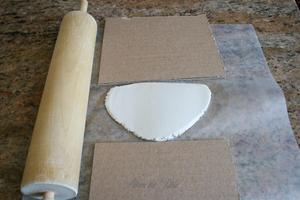 Clay napkin ring-step 2
