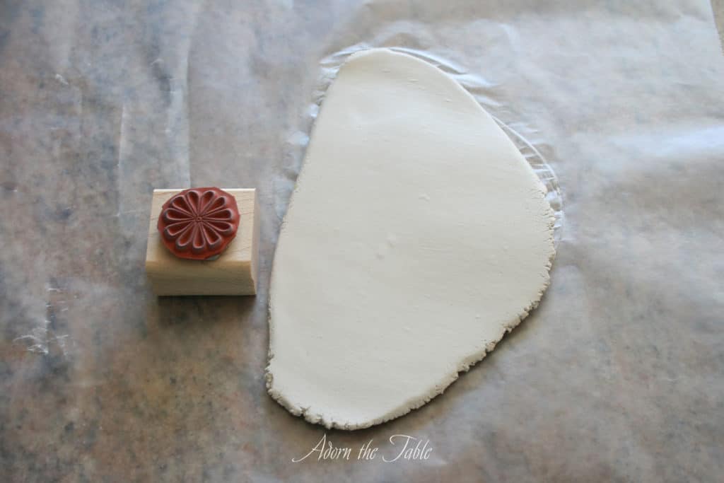 Clay napkin ring-step 3