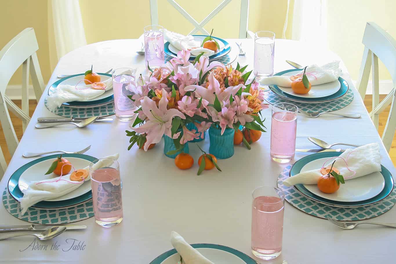 Easy DIY Mother’s Day Table Setting - Adorn the Table