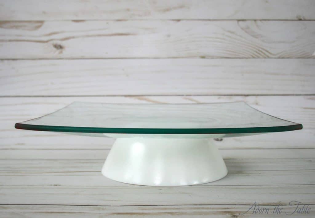 Graduation-Cap-Cake-Stand-clear-plate-white-bowl