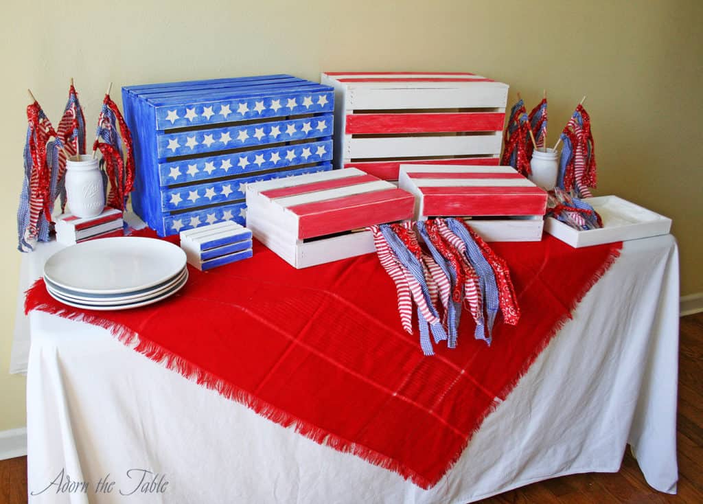 memorial day buffet from left side