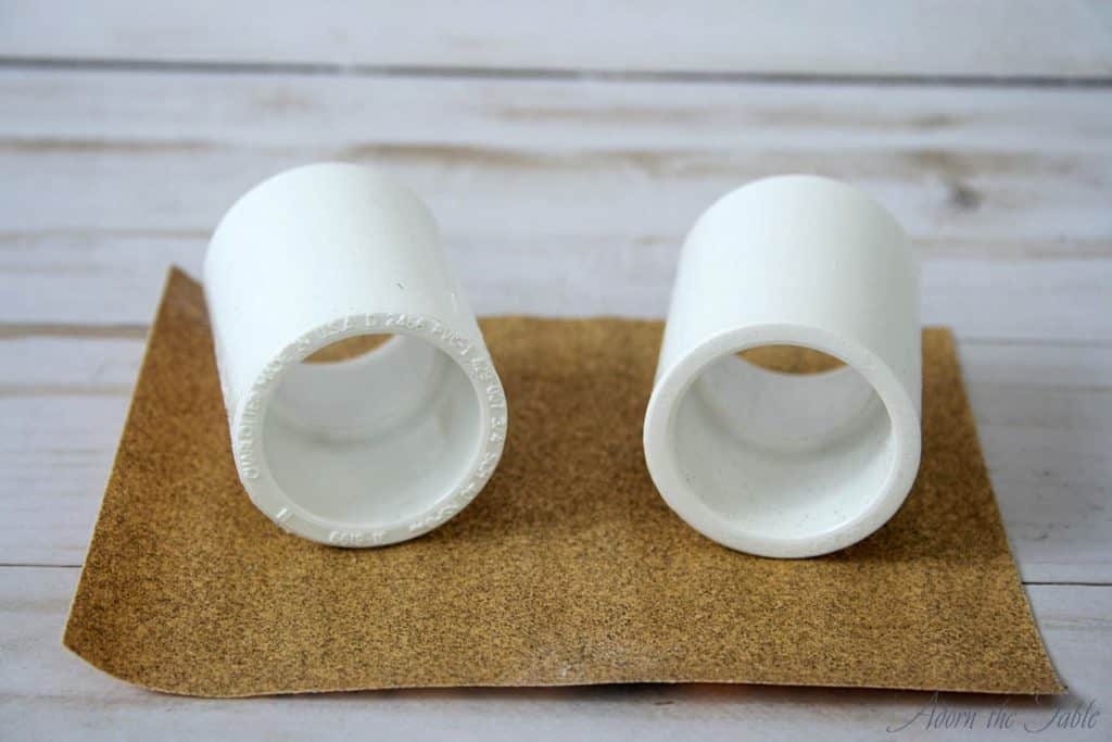 PVC coupling before and after