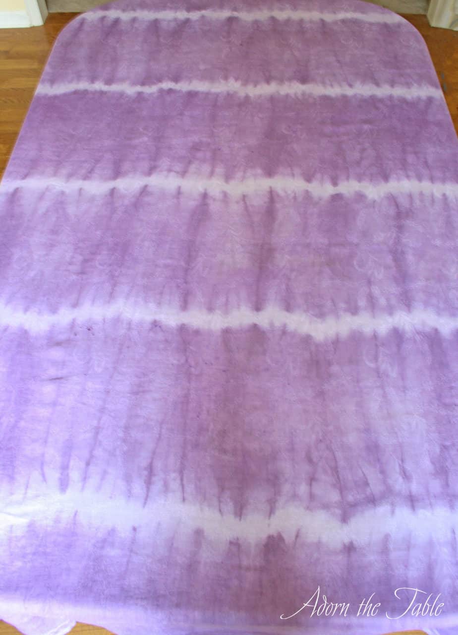 How to TieDye a Tablecloth & Napkins StepbyStep Instructions