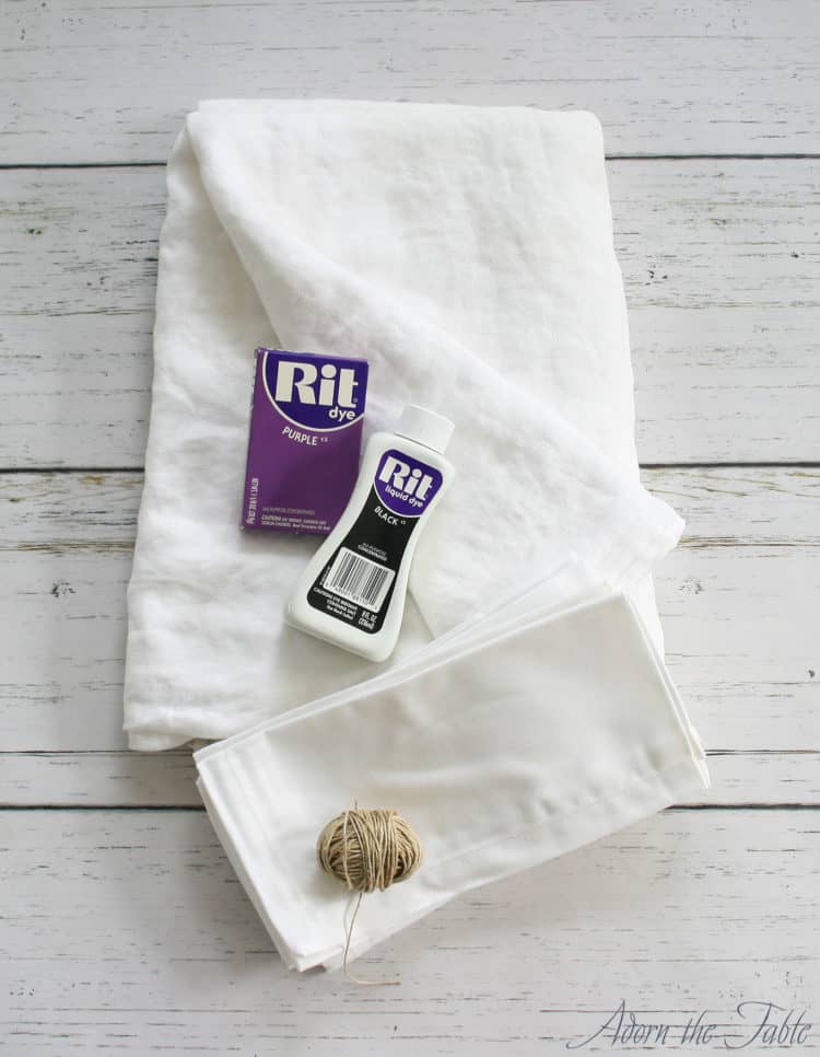 How to TieDye a Tablecloth & Napkins StepbyStep Instructions