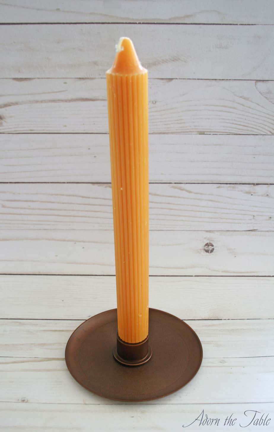 Easy DIY Tall Candle Holder for Fall or Anytime of Year Adorn the Table