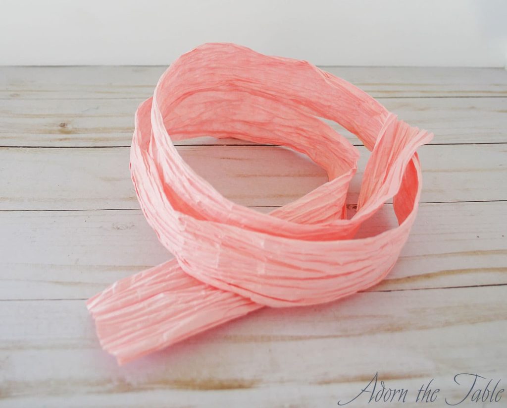 Unrolled twisted paper cord