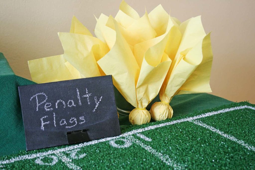 Group of referee penalty flags