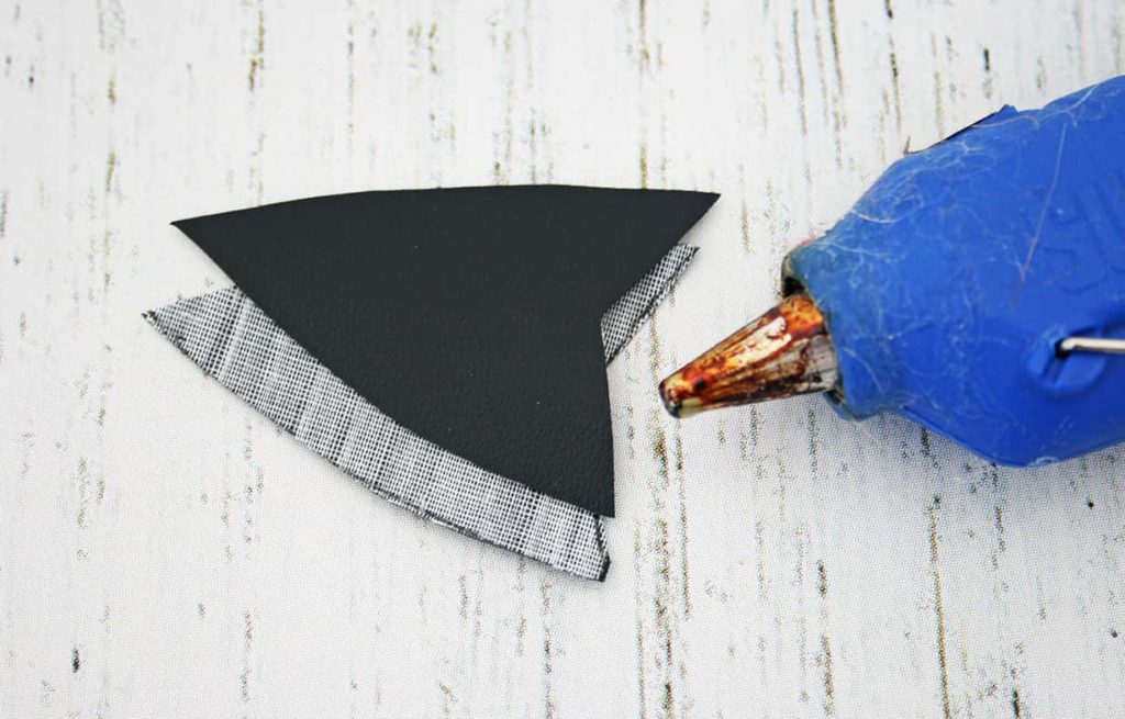 Glue arrowhead pieces together