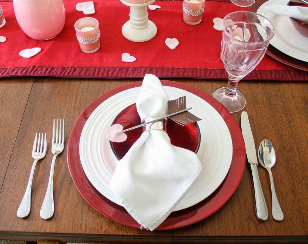 Completed place setting