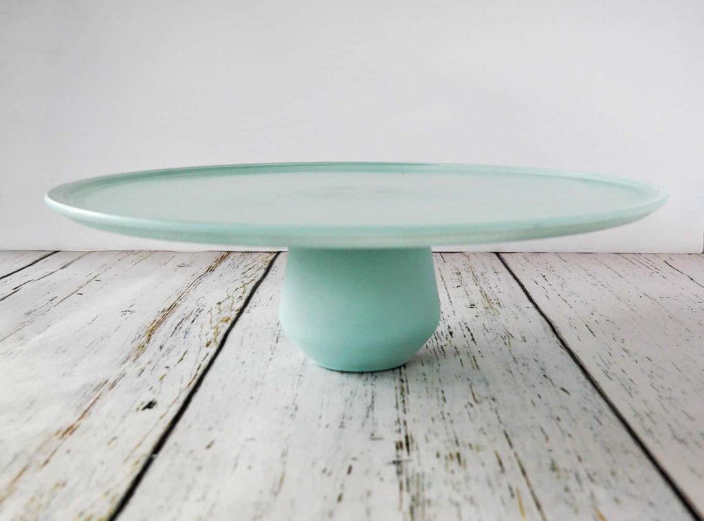 Final Simple Glass Cake Stand DIY