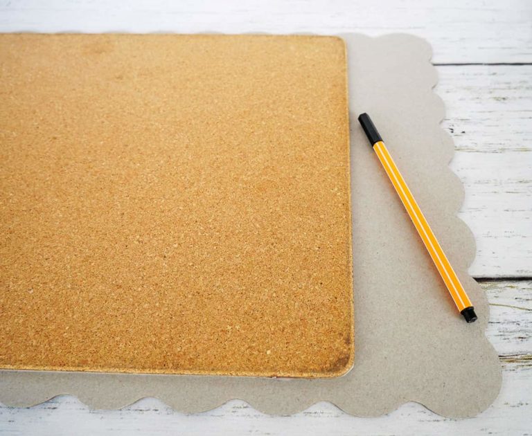Simple DIY Upcycled Cork Board Placemats Adorn the Table