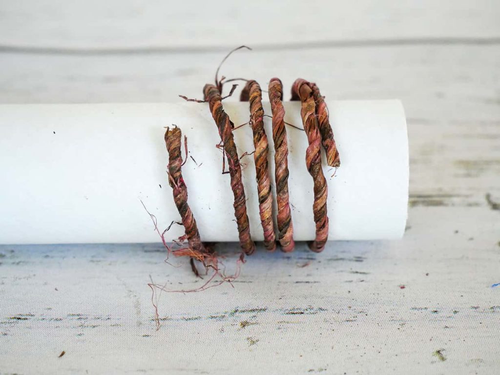 Completed easiest diy wire napkin ring