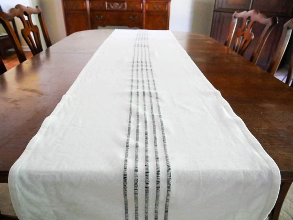 Father's Day table setting - table runner