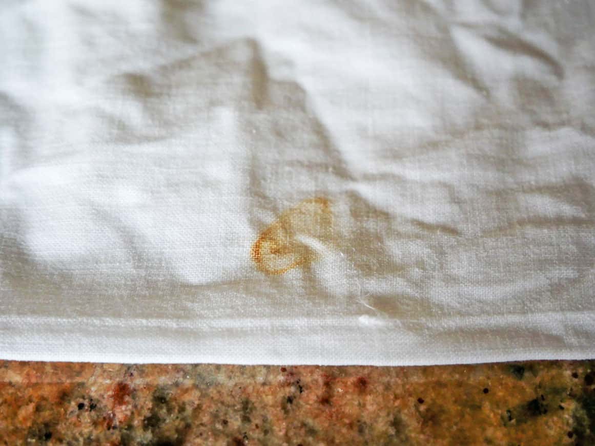 How to Get Rust Marks Out of Fabric - Adorn the Table