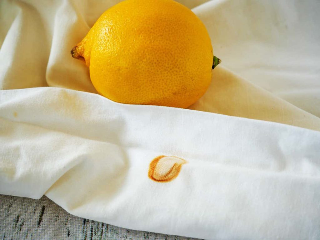 How to remove rust marks from fabric lemon method