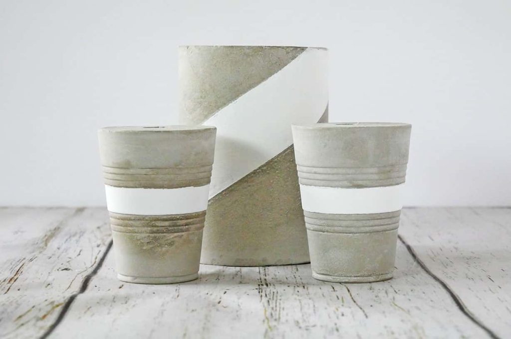 3 simple diy cement vases