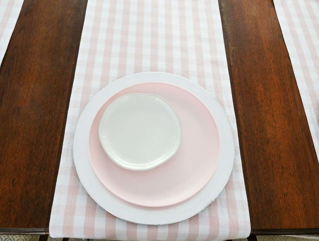 Salad plate added to Setting a Pretty Table for Your Girlfriends