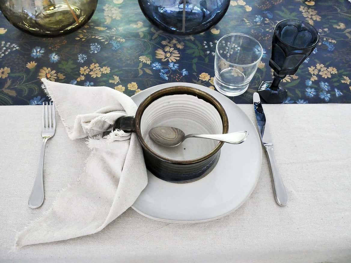 Silverware added to place setting