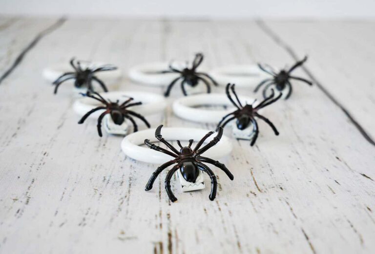 DIY Spider Napkin Rings