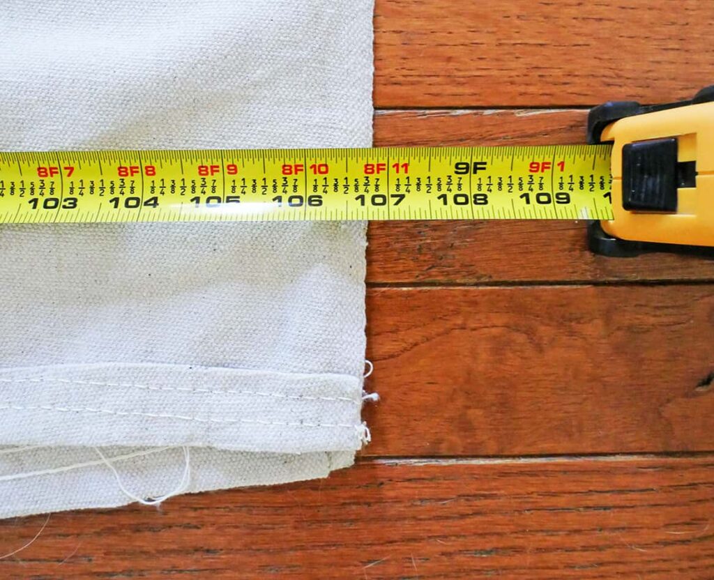 Drop Cloth to Tablecloth DIY Adorn the Table