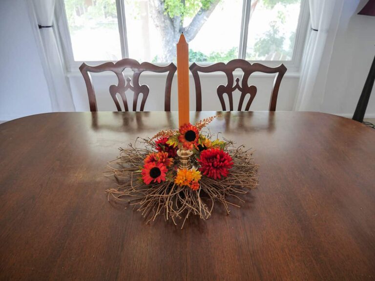 Fall Wreath Centerpiece DIY