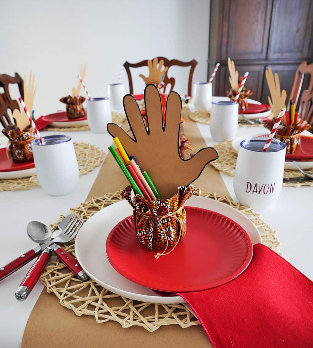 Kids Thanksgiving Day Table