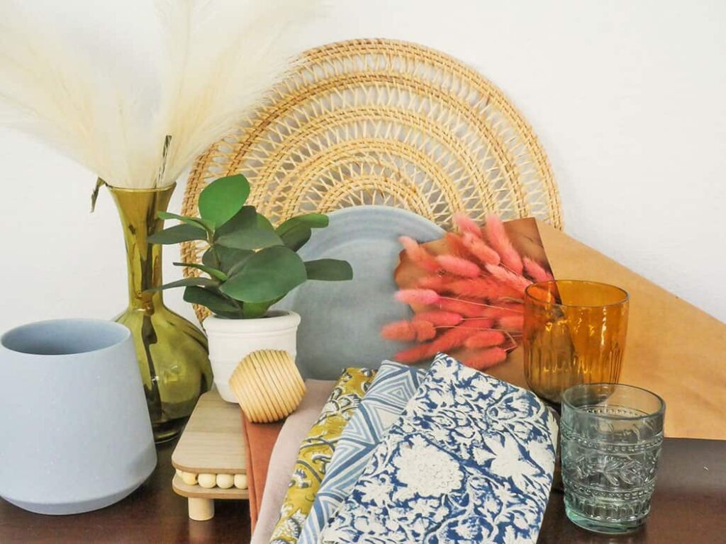Close up of tabletop trends for Spring
