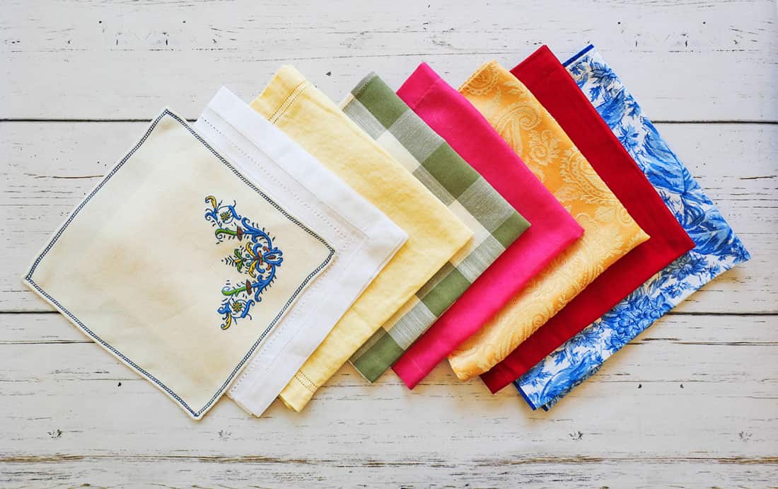 Best fabric for napkins variety of colors