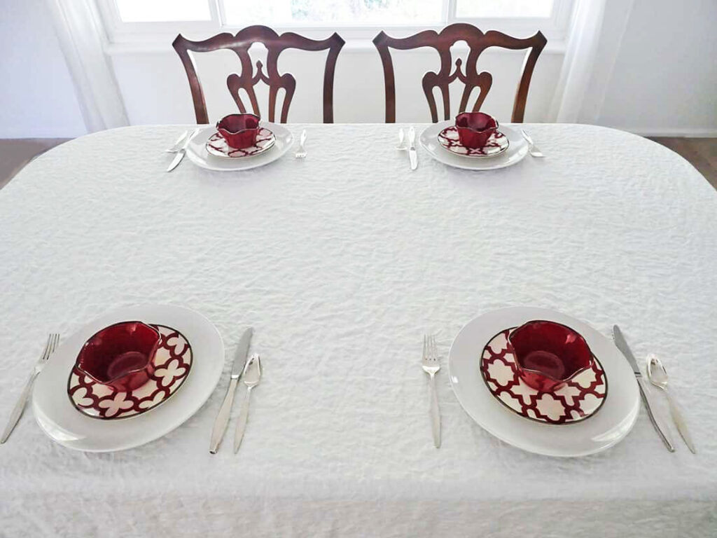 Flatware added to place settings