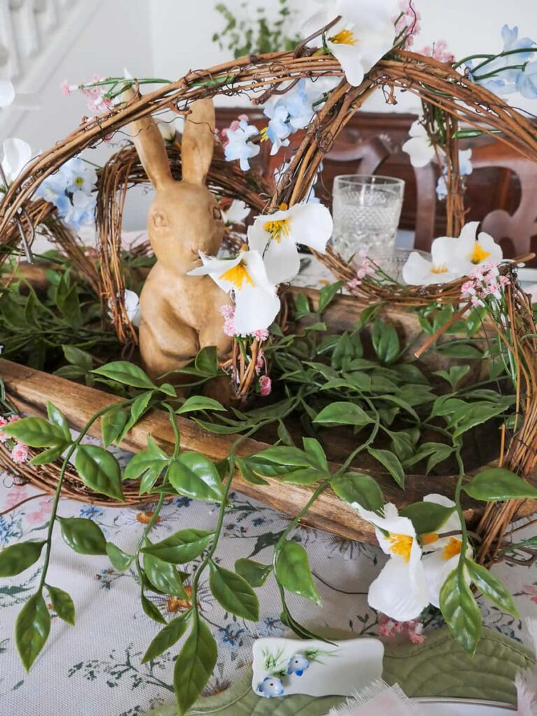 Close up of Easter centerpiece.