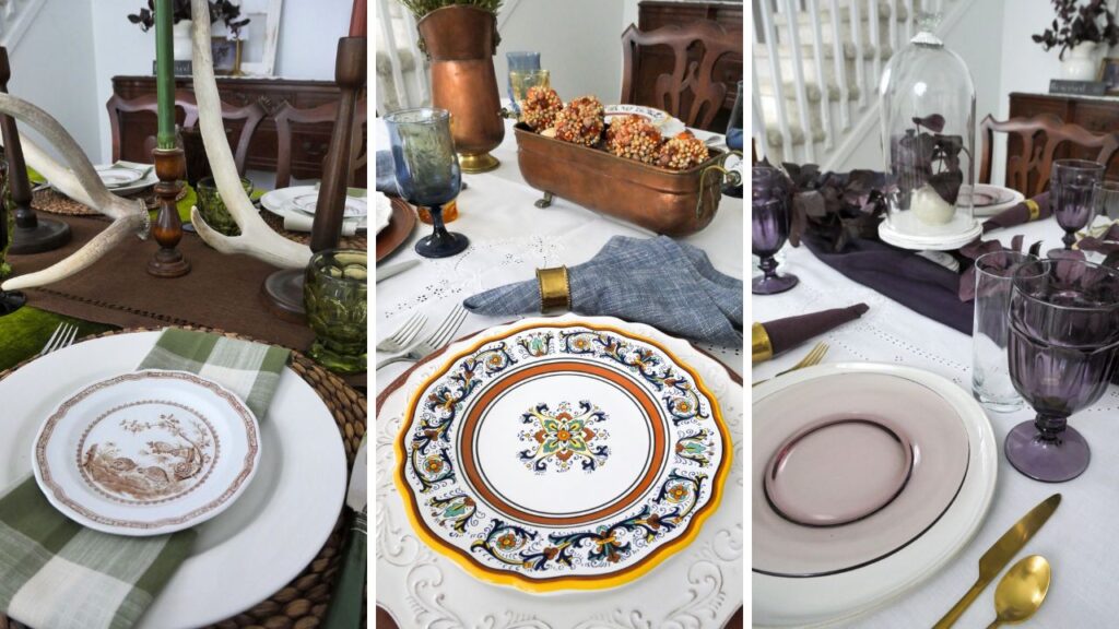 3 different inspiring fall tablescapes