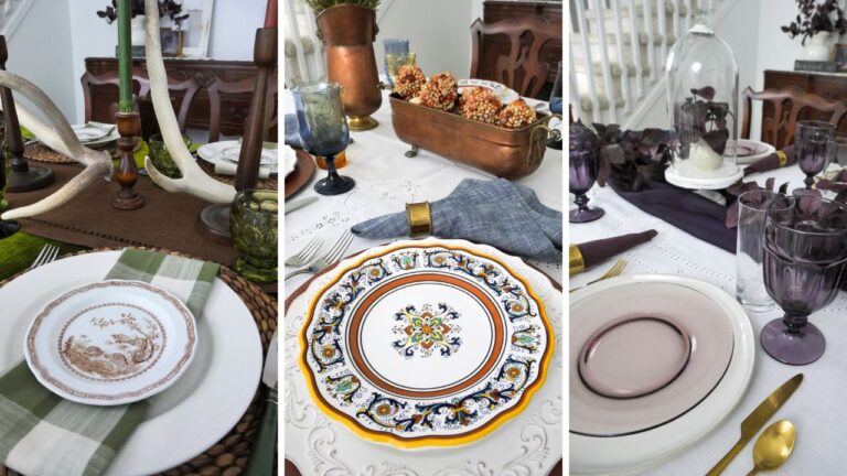 3 different inspiring fall tablescapes